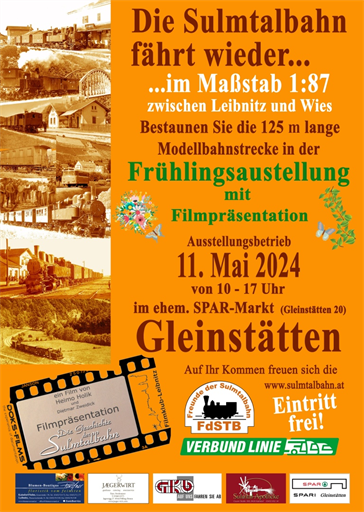 Flyer Frühlingsausstellung Sulmtalbahn